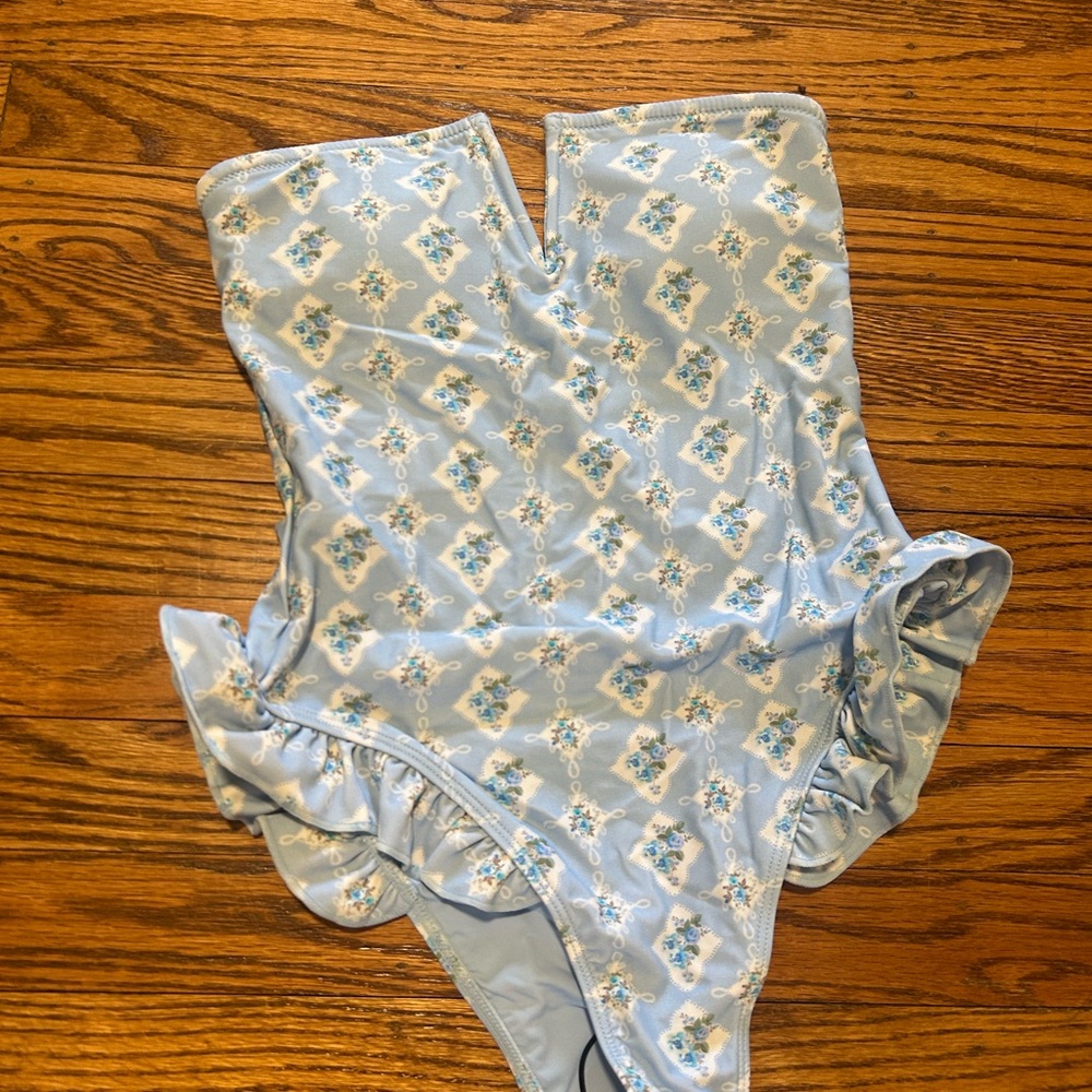 Blackbough Swim Elegant Blue Floral